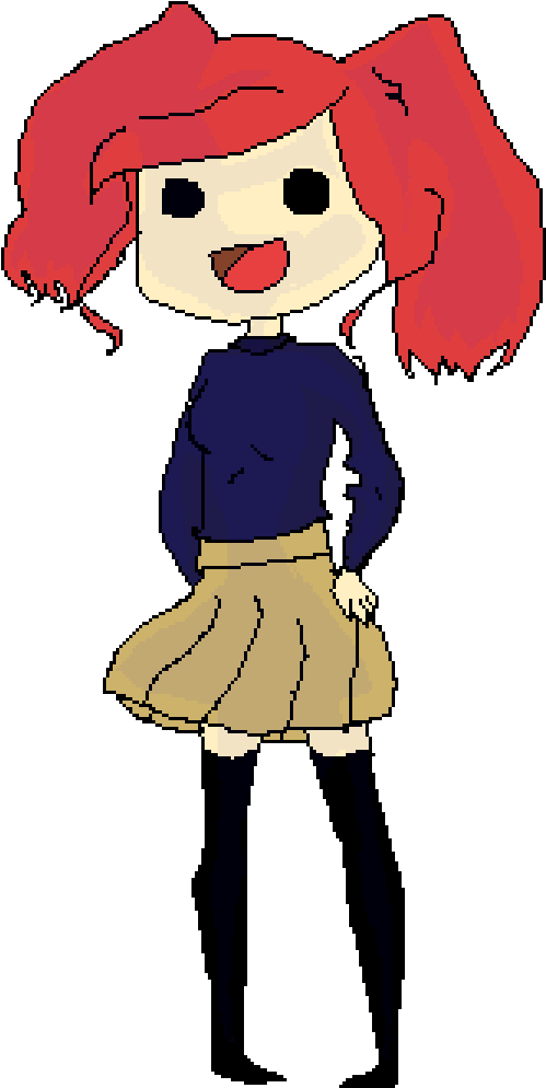 Dizzy School Girl - Cartoon Clipart (750x1050), Png Download