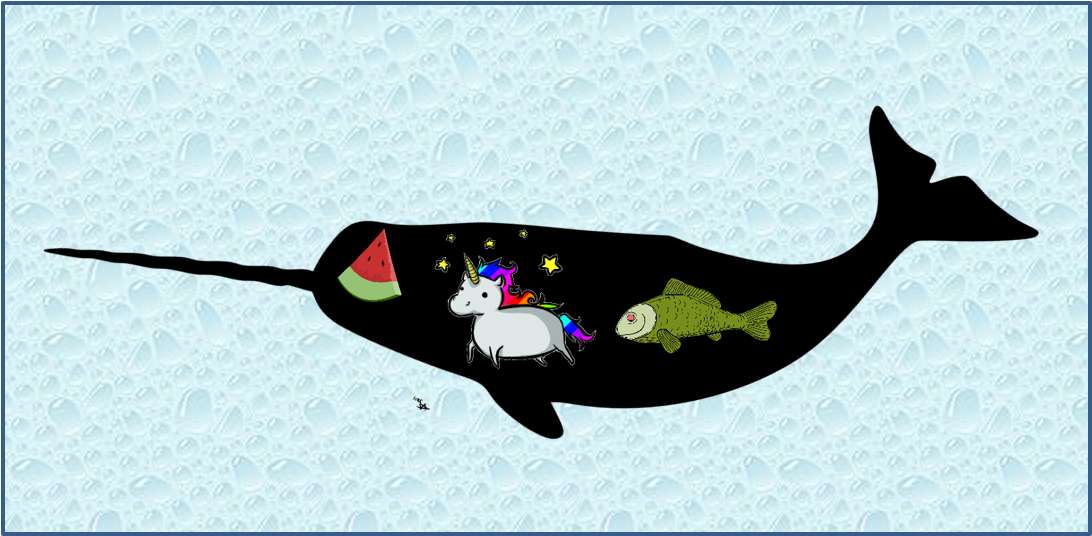 Narwhals Are Awesome - Narwhals Brain Clipart (1091x861), Png Download