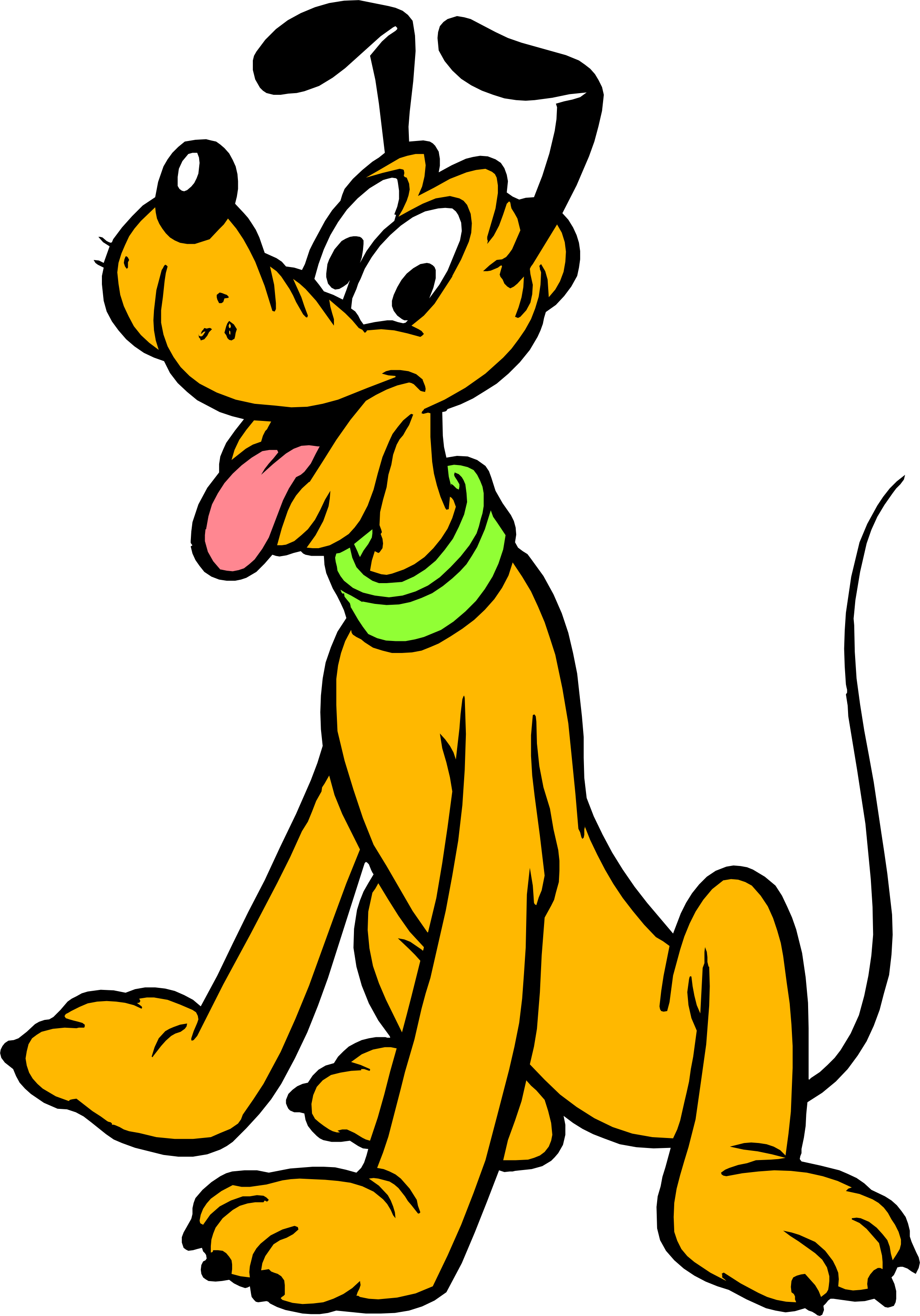 Pluto Disney Png Images Free Download - Pluto Dog Clipart (2212x3164), Png Download