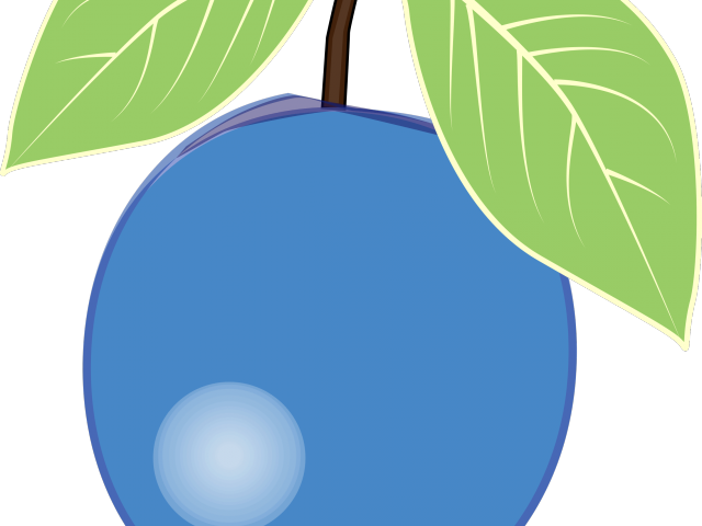 Plum Clipart Single - Blueberry Clipart Png Transparent Png (640x480), Png Download