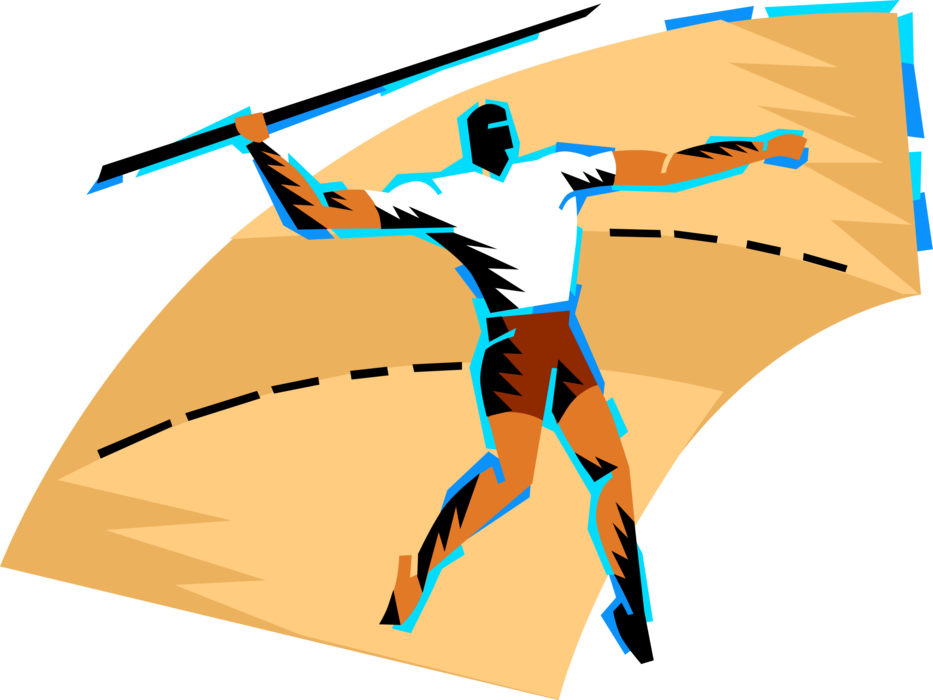 Track Meet Competitor Throws - Illustration Clipart (933x700), Png Download
