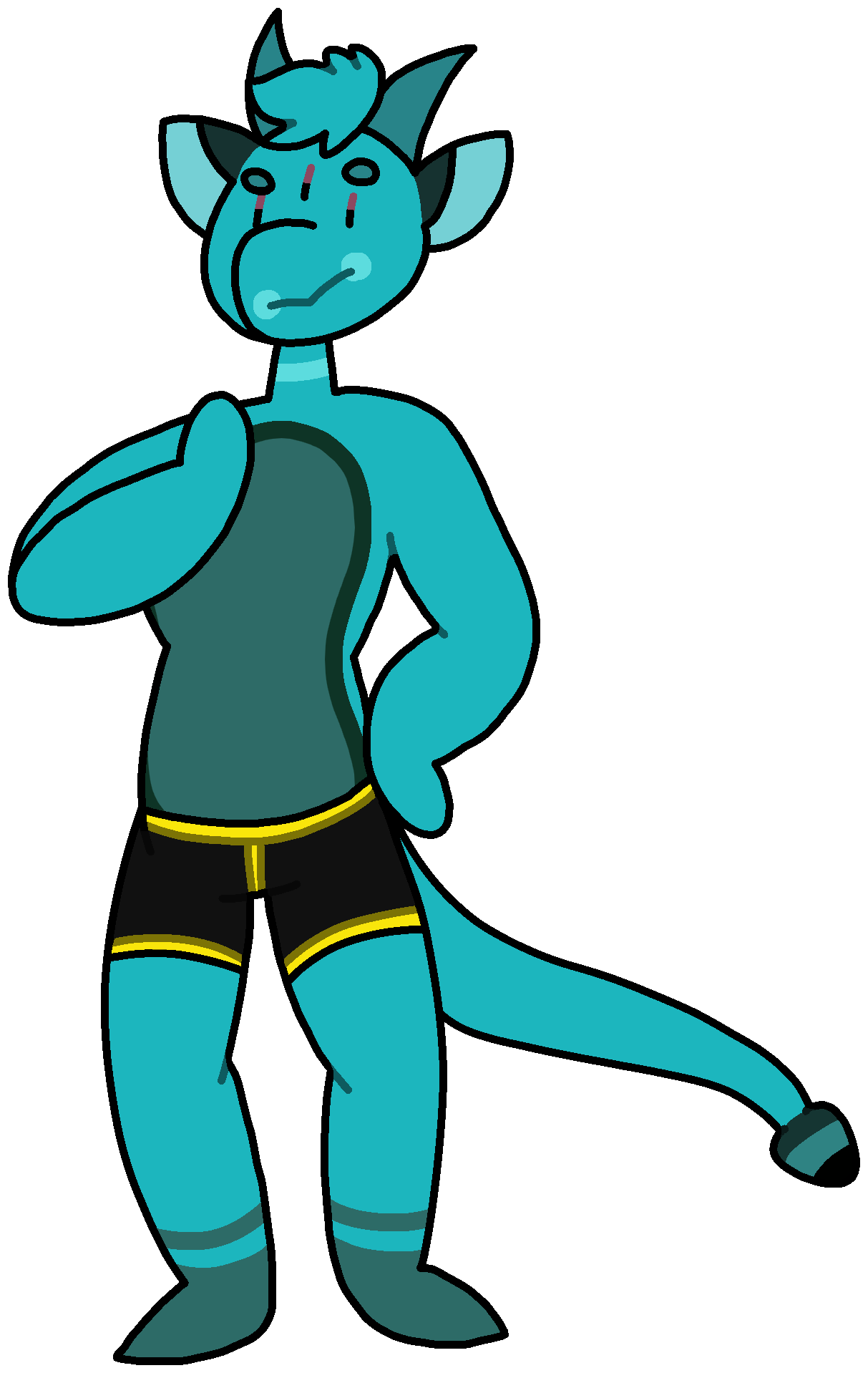 Drowning Out My Misery - Cartoon Clipart (1213x1918), Png Download