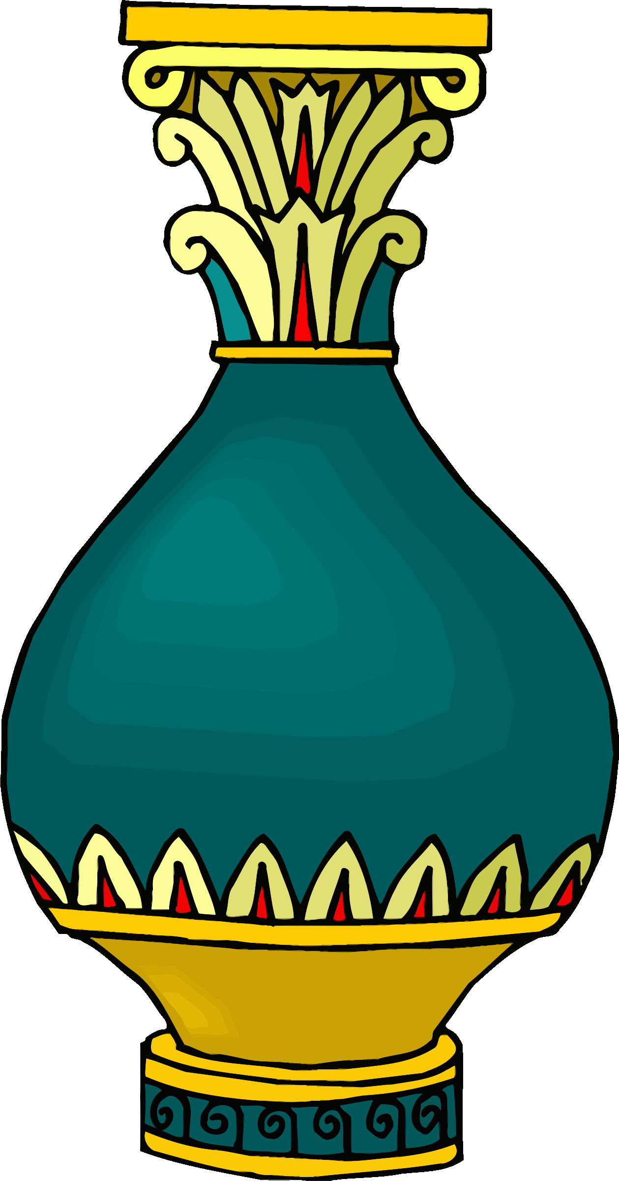 Big Image - Vase Clipart - Png Download (1259x2400), Png Download
