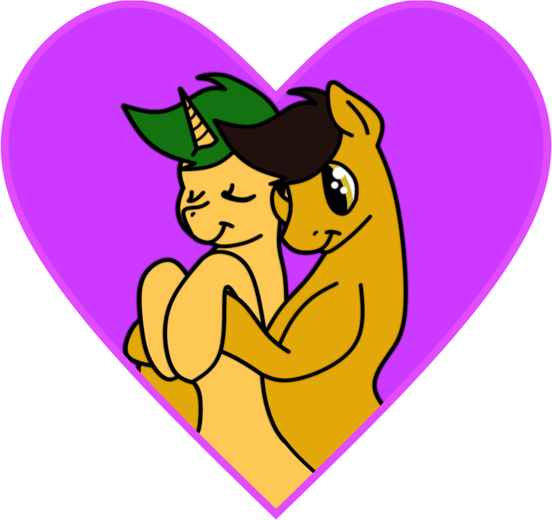 Dookin, Gay, Heart, Male, Oc, Oc - Cartoon Clipart (1094x1024), Png Download