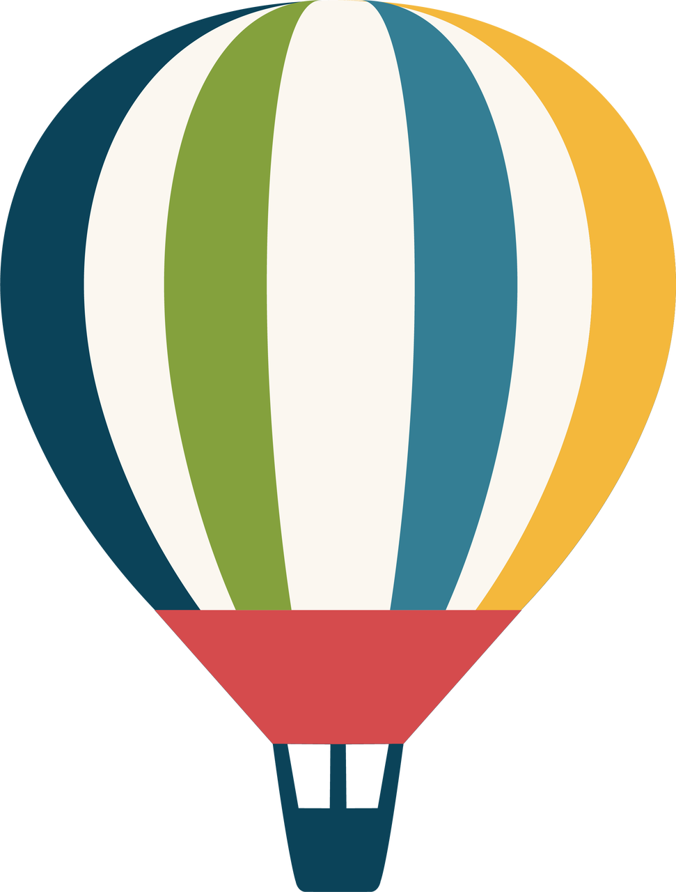 Image - Hot Air Balloon Clipart (971x1280), Png Download
