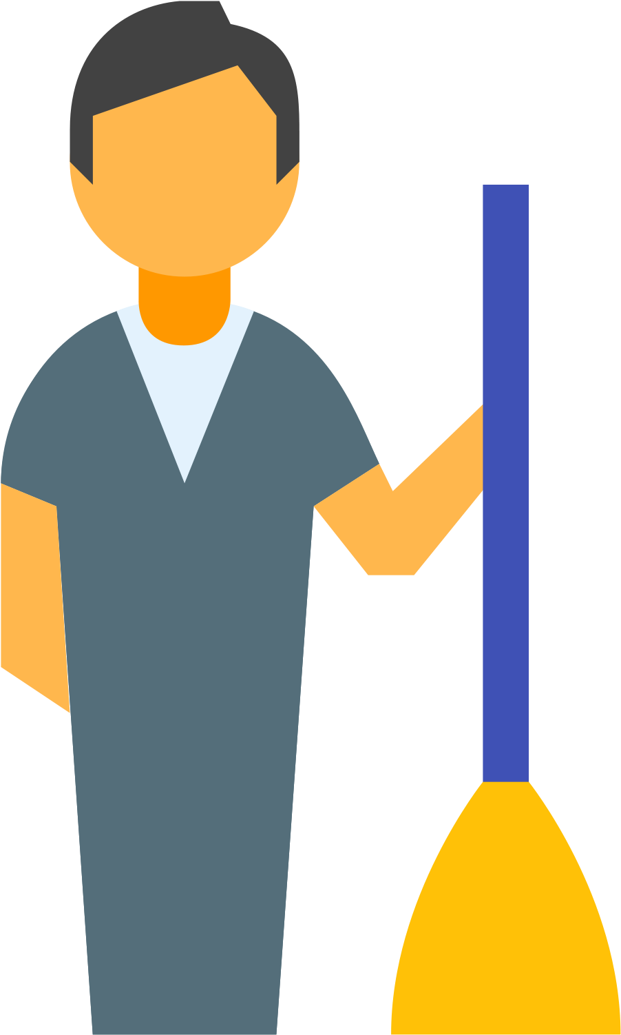 Housekeeper Male Icon - Zelador Icon Clipart (1600x1600), Png Download