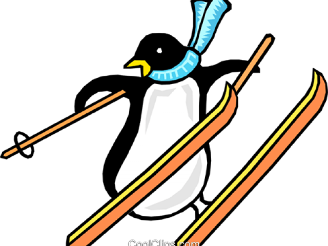 Skiing Clipart Penguin - Png Download (640x480), Png Download