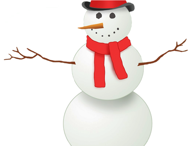 Scarf Clipart Snow Man - Snowman - Png Download (640x480), Png Download