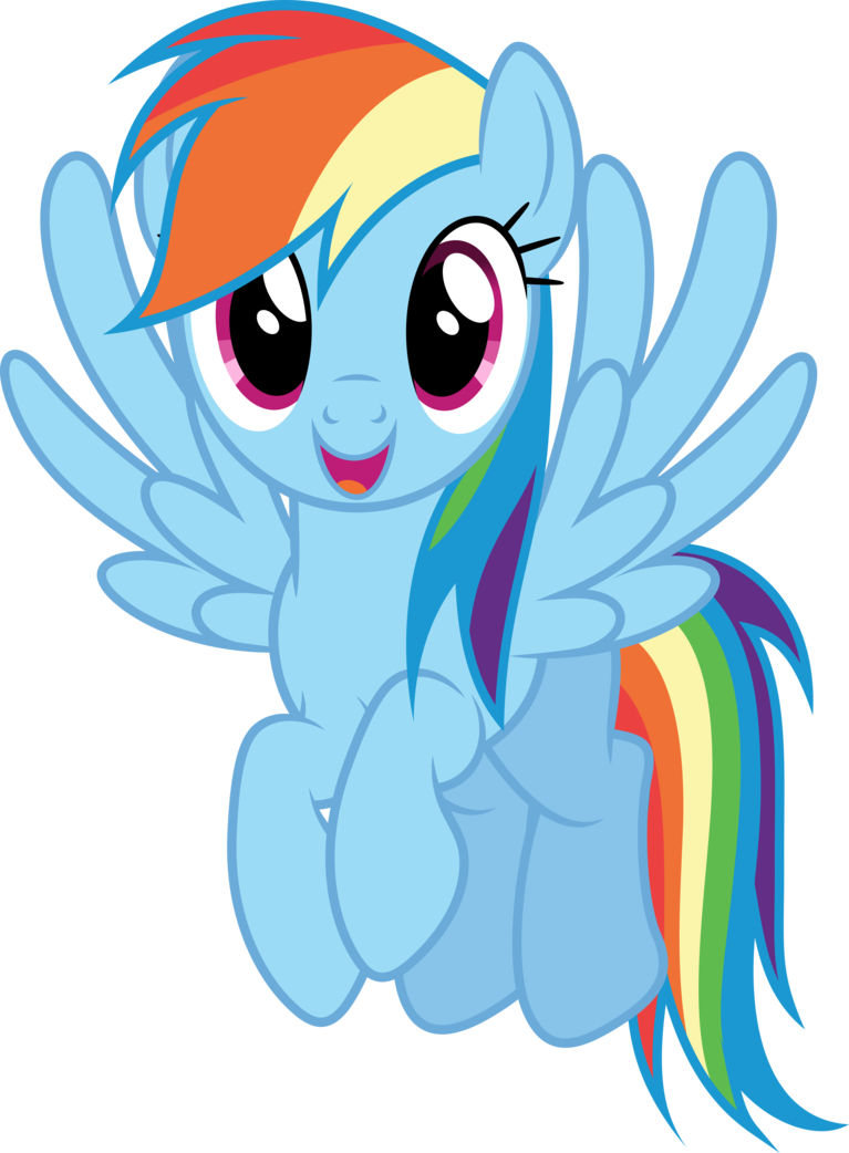 Vector By Dashiesparkle - Make A Rainbow Dash Clipart (767x1042), Png Download