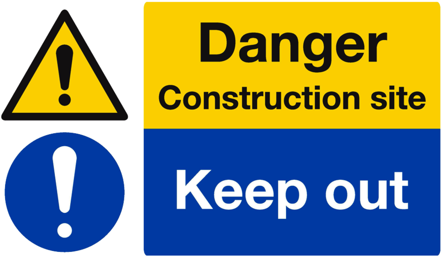 Download Danger Construction Site Clipart (900x547), Png Download