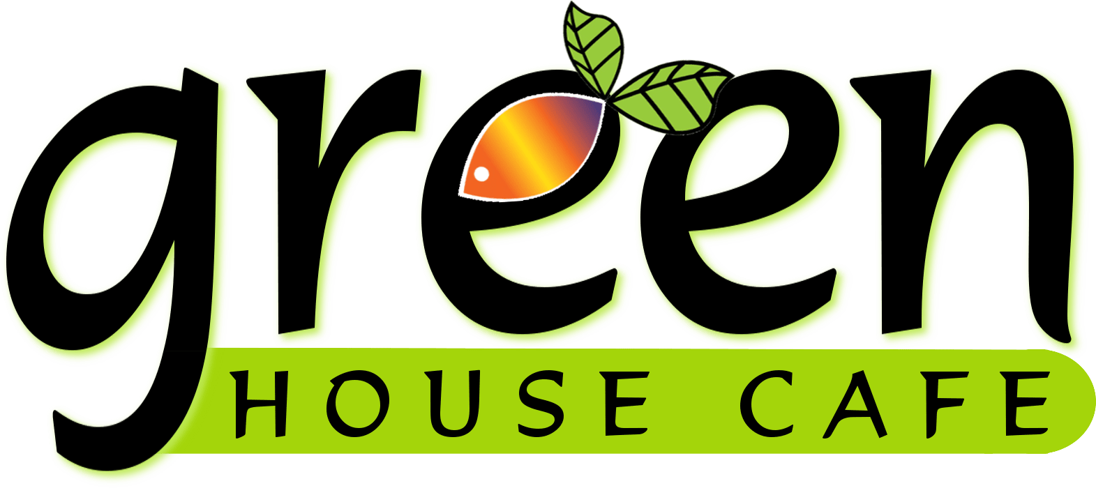 Greenhouse Logo - Green House Café Clipart (1571x700), Png Download
