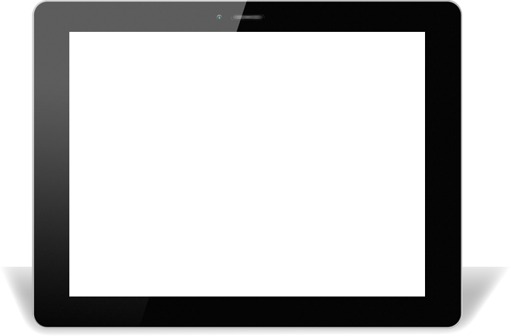 Tablet Frame For Water Treatment App - Touchscreen Clipart (737x485), Png Download