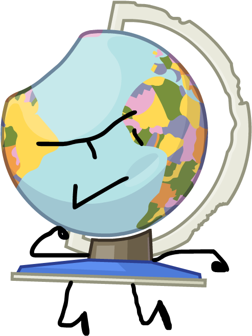 1950 Dented - Yet Another Game Show Globe Clipart (543x660), Png Download