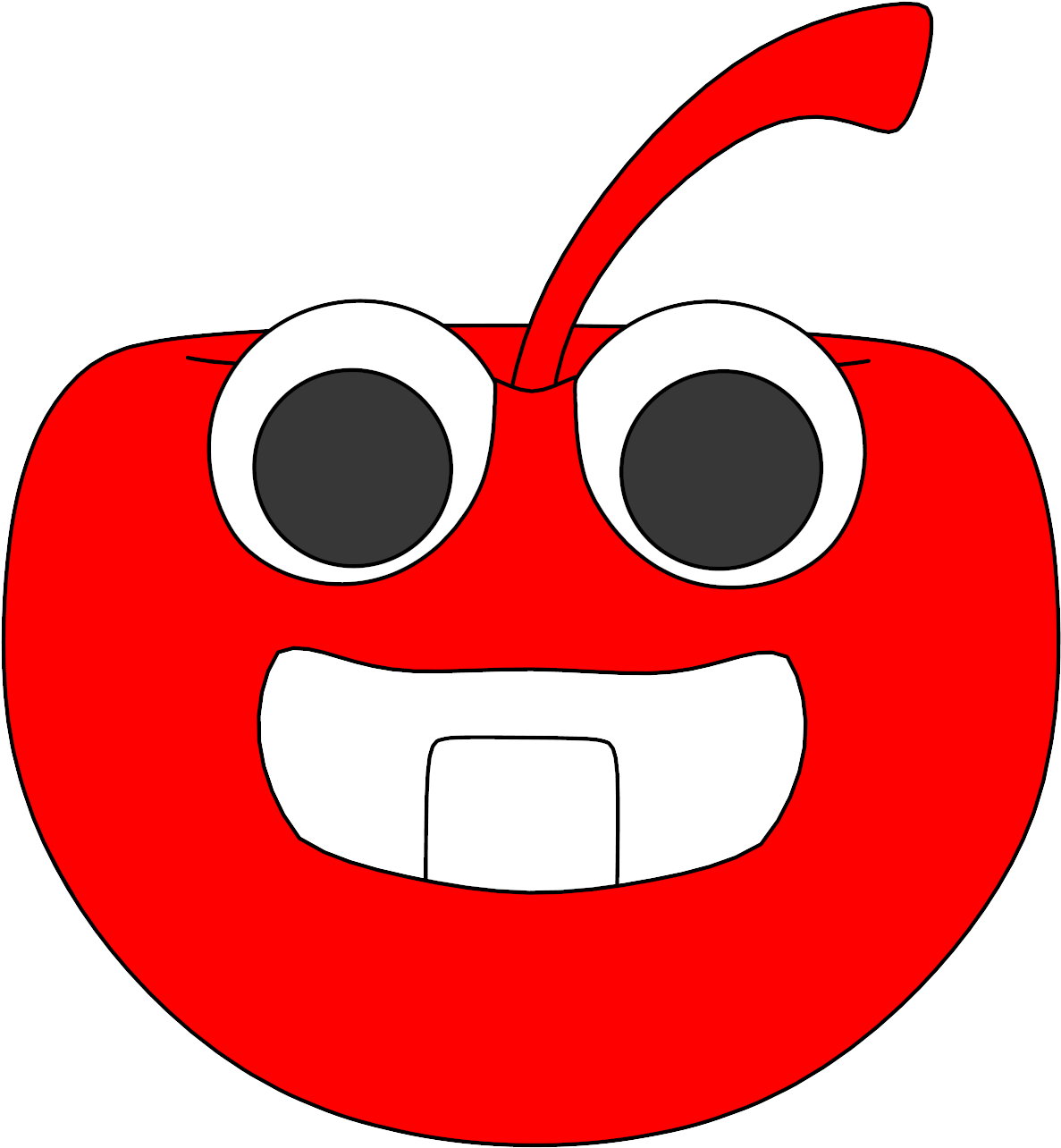 Baby Cartoon Apple Clipart Png - Clip Art Transparent Png (1187x1284), Png Download