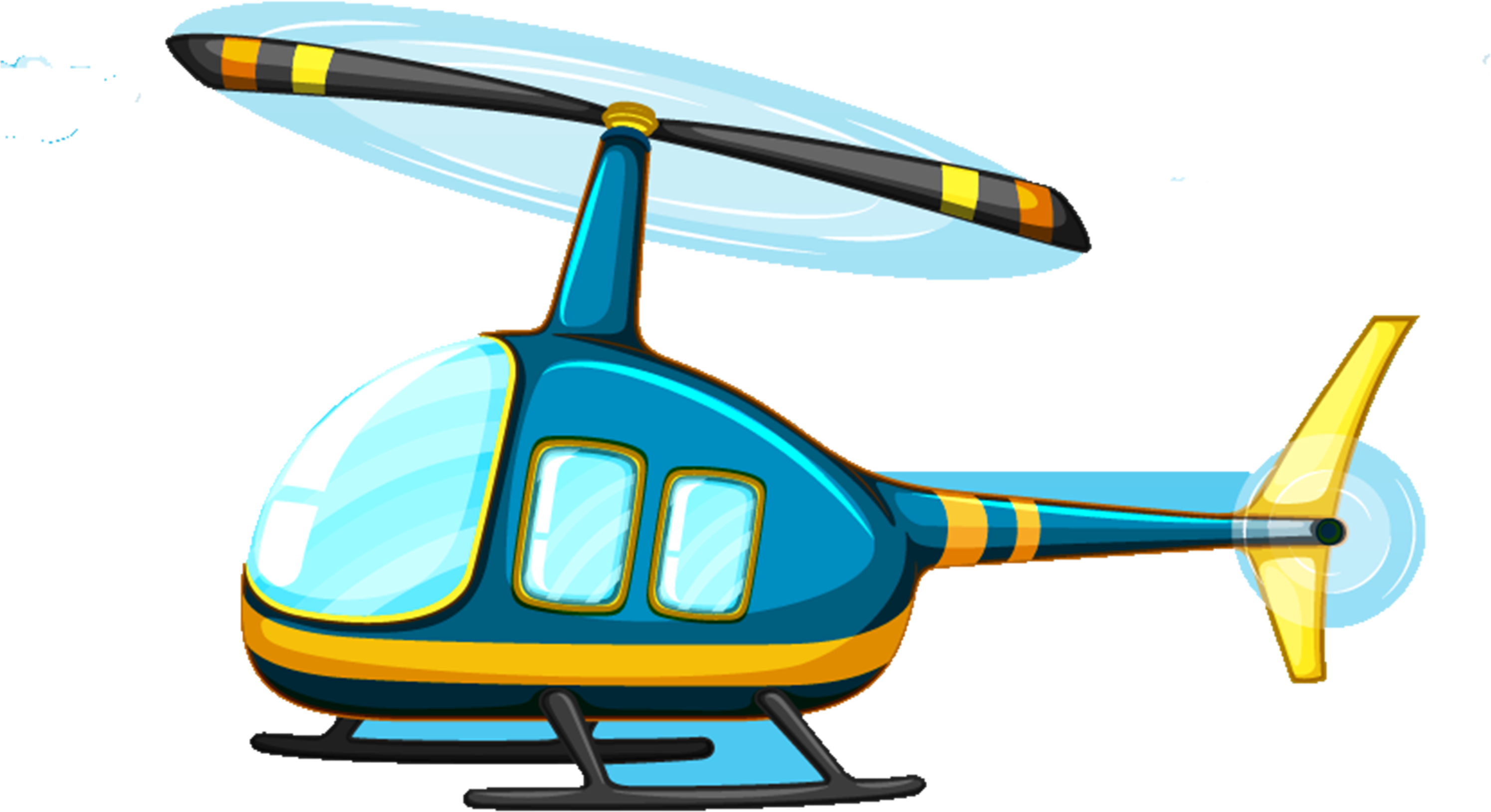 Flight Royalty Free Illustration Royaltyfree - Helicopter Illustration Clipart (3000x2327), Png Download