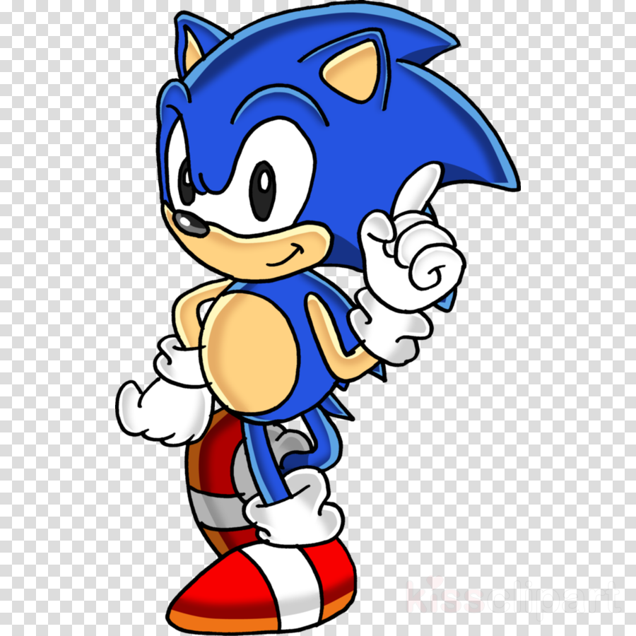 Classic Sonic The Hedgehog Png Clipart Sonic The Hedgehog - Sonic The Hedgehog Transparent Png (900x900), Png Download