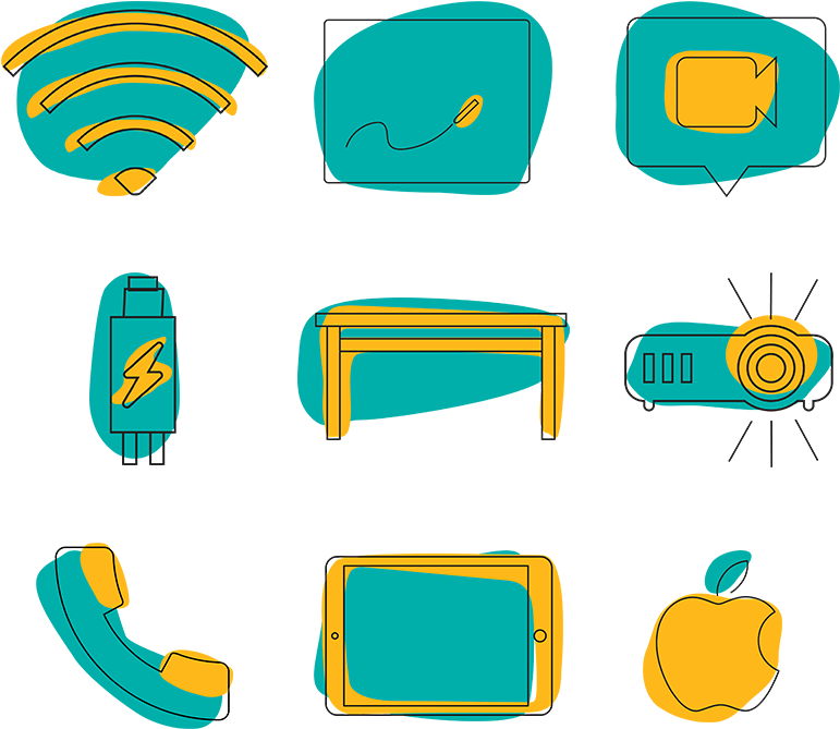 Projector Ipad Or Android Tablet Clipart (868x868), Png Download