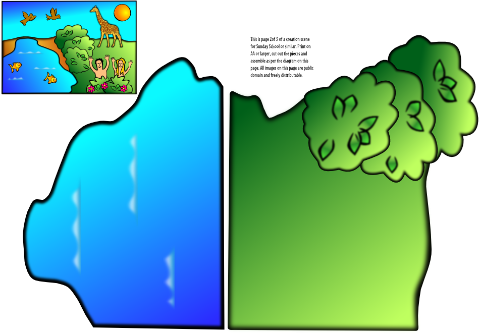 Creation Scene Part - Counting The Creation [book] Clipart (1000x707), Png Download