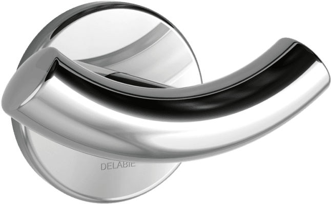 Stainless Steel Coat Hook - Delabie Dubbele Haak 55x95x62 Mm Rvs Gepolijst Onzichtbare Clipart (665x665), Png Download