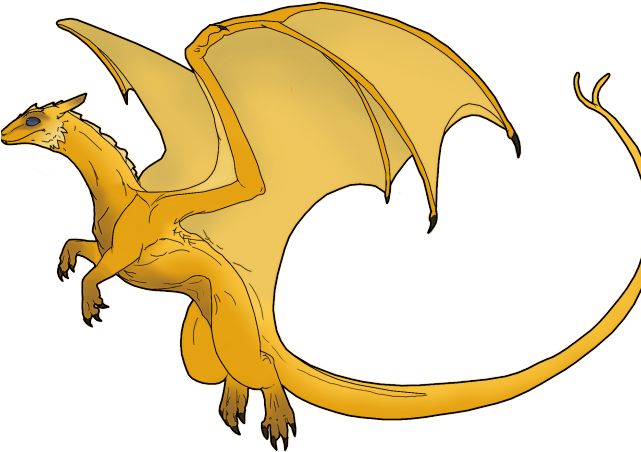 Chinese Dragon Clipart Golden - Pern Dragon - Png Download (640x480), Png Download