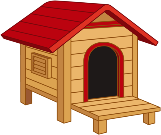 卡通 版 狗 屋 Clipart (600x524), Png Download