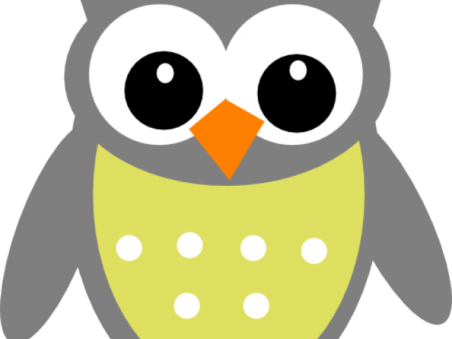 Grey Clipart Gray Owl - Png Download (640x480), Png Download