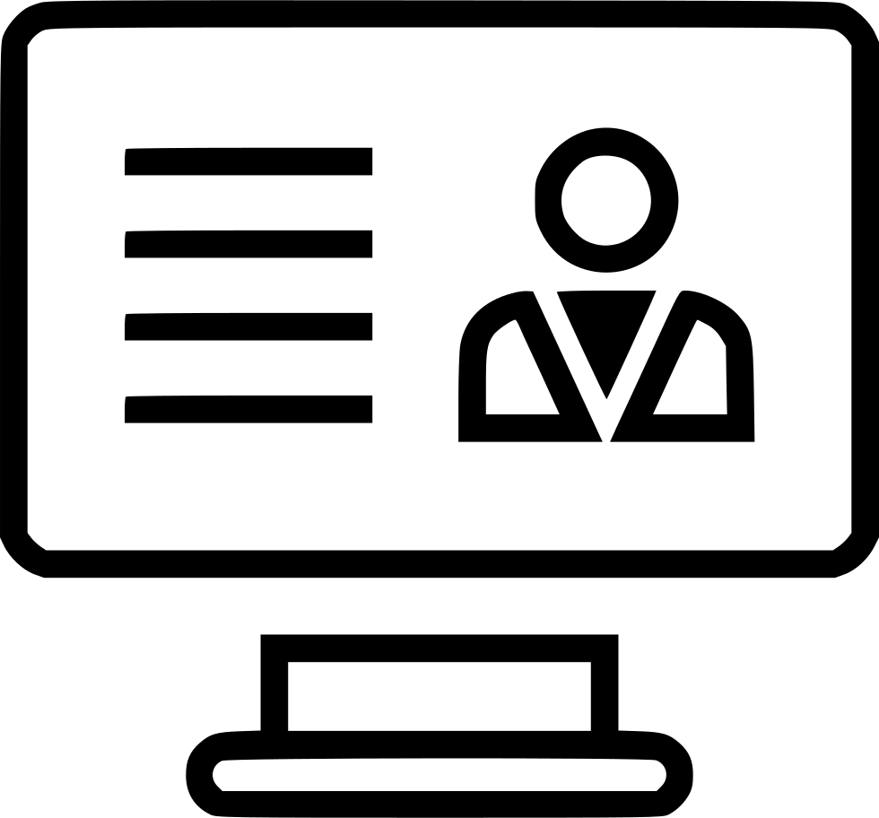 Monitor Screen Person Banker Finance Banking Comments Clipart (980x912), Png Download