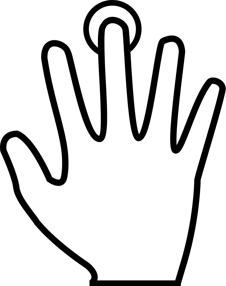 Fingerprint Scanning Of Middle Finger Comments Clipart (773x980), Png Download