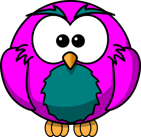 Purple And Grey Hoot Clip Art At Clker Com - Png Download (600x585), Png Download