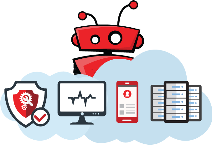 End Point Monitoring Clipart (680x469), Png Download