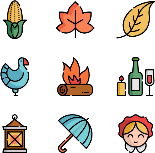 Best Thanksgiving Icon Packs Clipart (600x564), Png Download