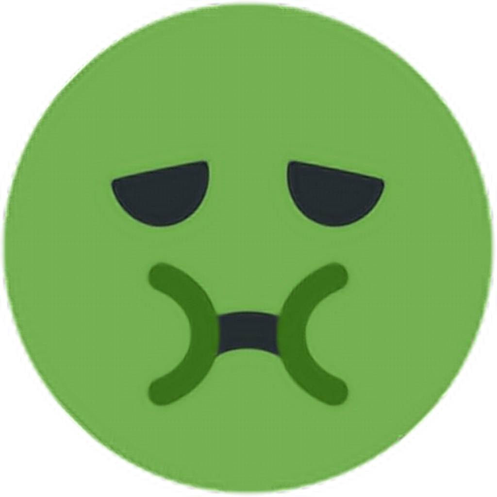 Green Puke Vomit Sick Emoji Freetoedit Clipart Full Size Clipart
