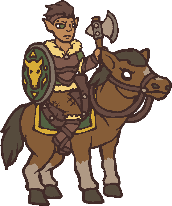 The Start Of Some Mounted Characters Clipart (750x750), Png Download