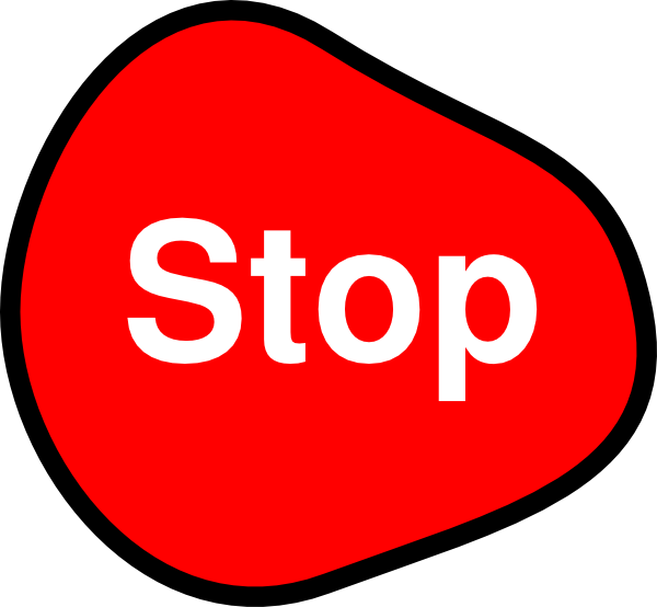 Stop Sign Clip Art - Png Download (600x554), Png Download