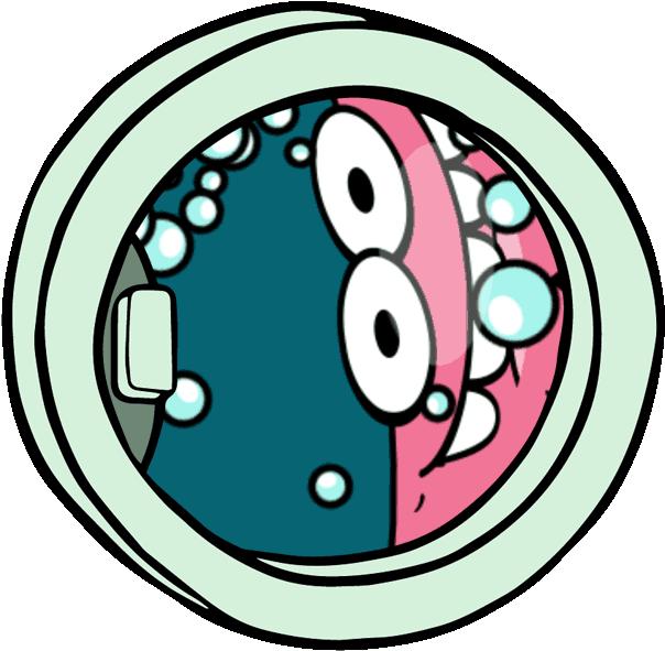 Laundry Day Spinning Sticker By Jolly Rancher Clipart (700x700), Png Download