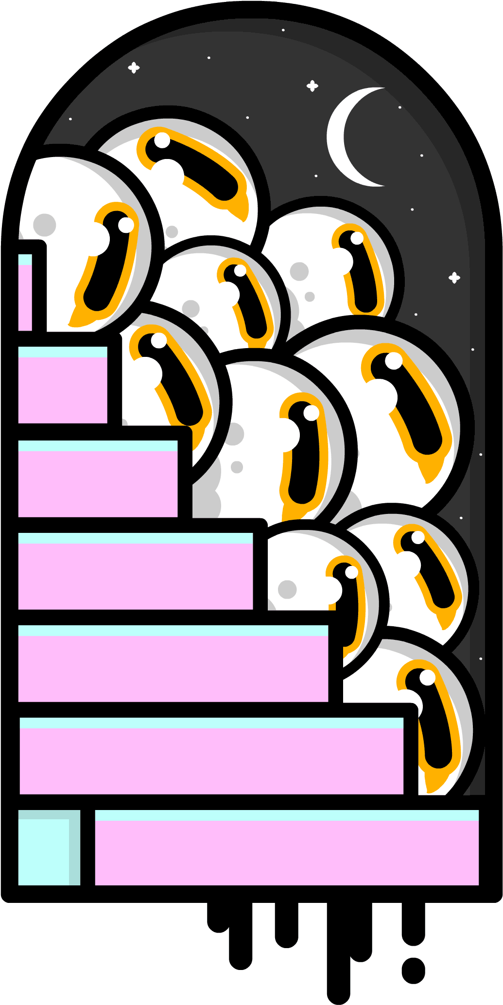 Space Eyes Sticker By Shallow Lagoon Clipart (1140x2154), Png Download