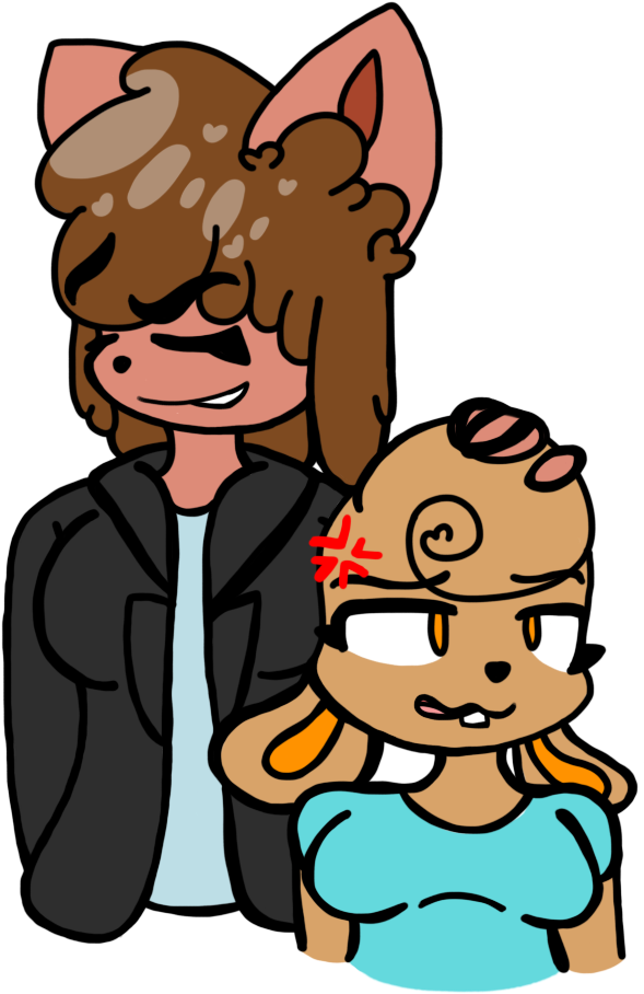 Image Royalty Free Library Sister Confrontation Pok Clipart (768x1024), Png Download