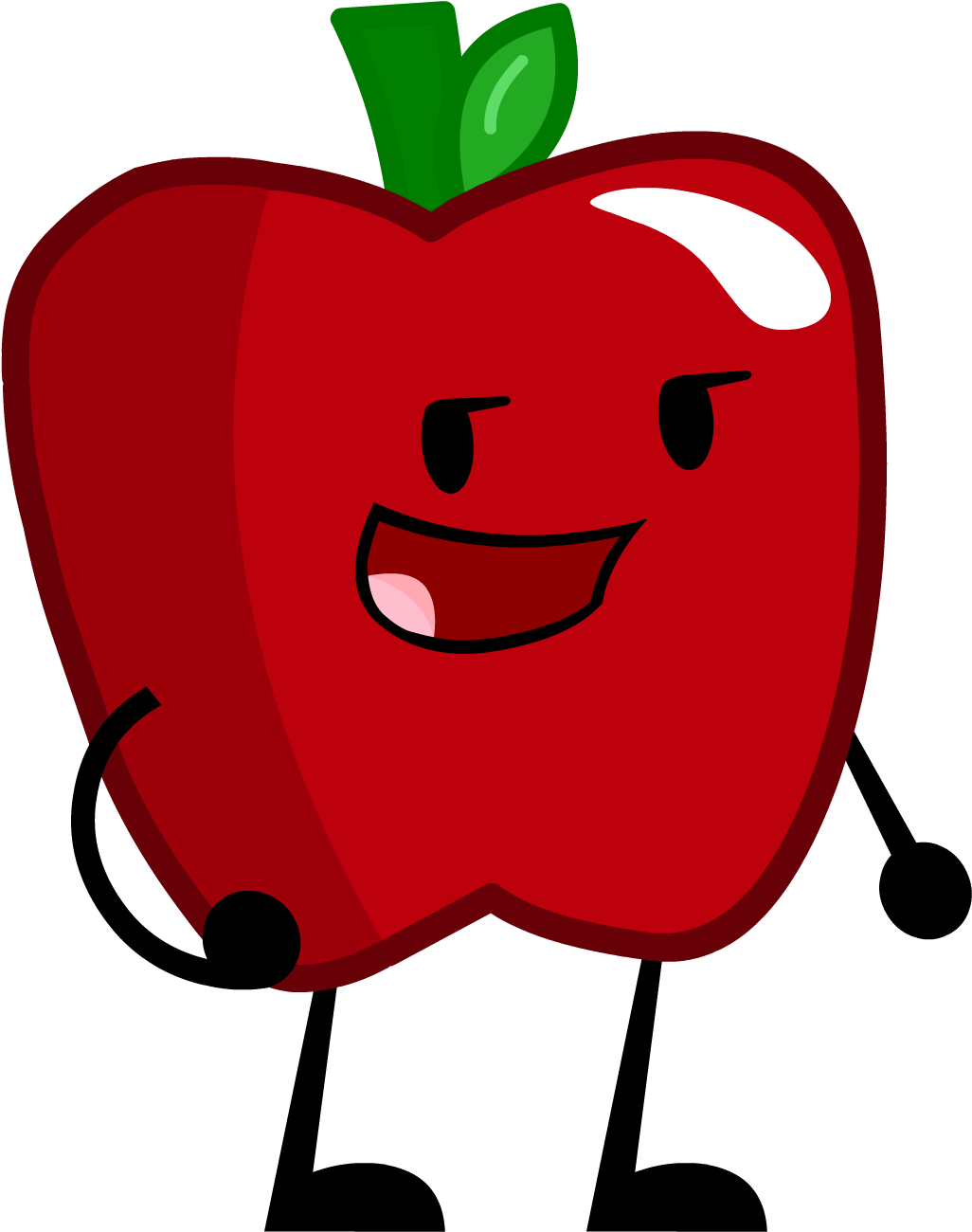 Image Apple Pose Made By Theredbreloom Inanimate Clipart (1732x1440), Png Download