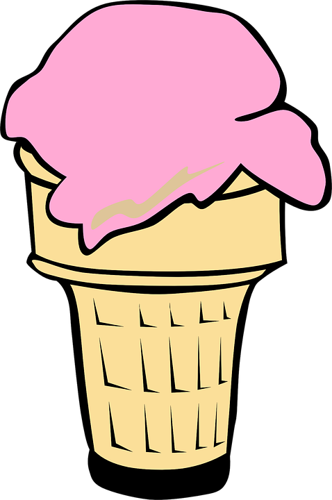 Pink Ice Cream Clipart - Png Download (478x720), Png Download
