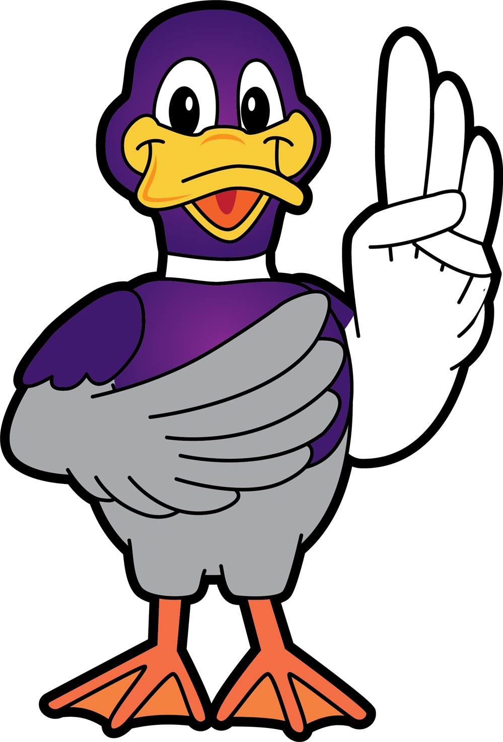 Duck Saying Oath Clipart (999x1475), Png Download