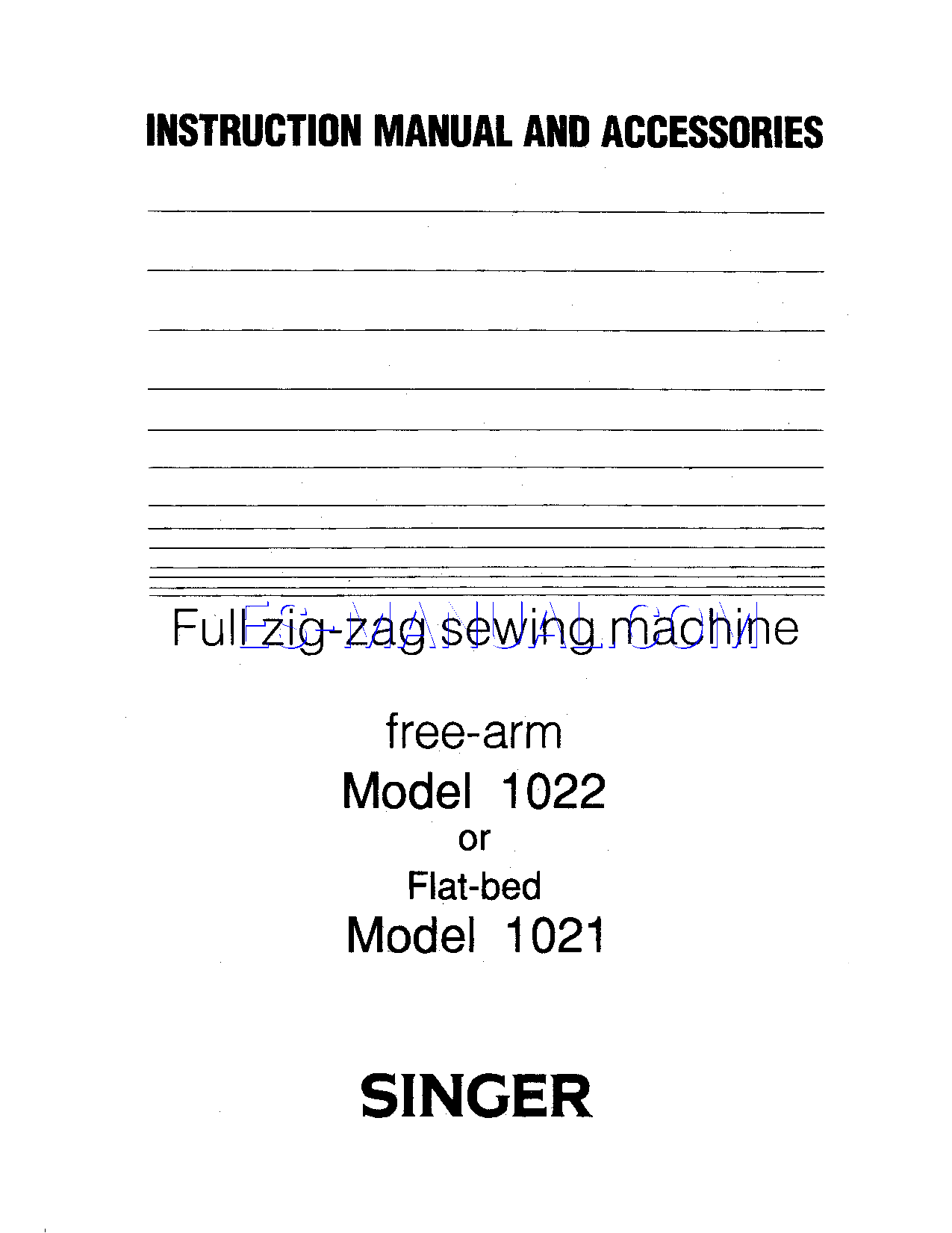 Leer Online Manual De Usuario Para Singer 1022 Clipart (1313x1650), Png Download