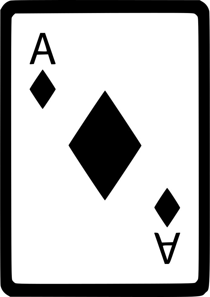 Ace Of Diamonds Card Poker Comments Clipart (694x980), Png Download