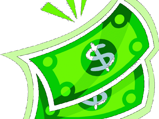 Dollar Clipart Green - Png Download (640x480), Png Download