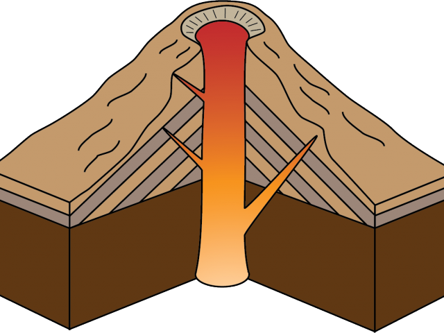 Lava Clipart Composite Volcano - Png Download (640x480), Png Download