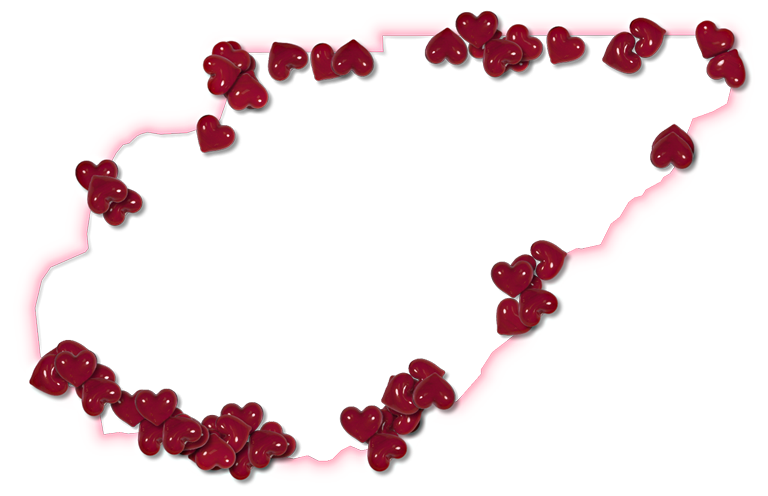 A Map Of Union With A Pink Glow Outline And Randomly Clipart (768x496), Png Download