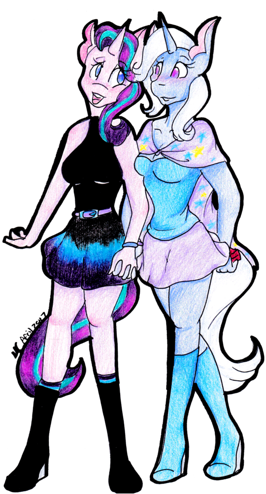 Mscolorsplash, Female, Holding Hands, Lesbian, Mare, Clipart (540x1024), Png Download