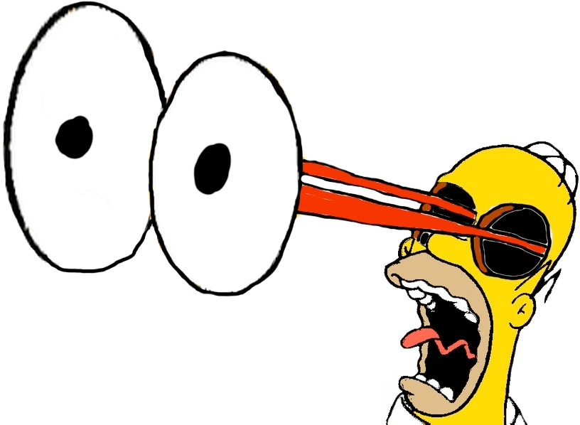 Cartoon Eyes Popping Out PNG