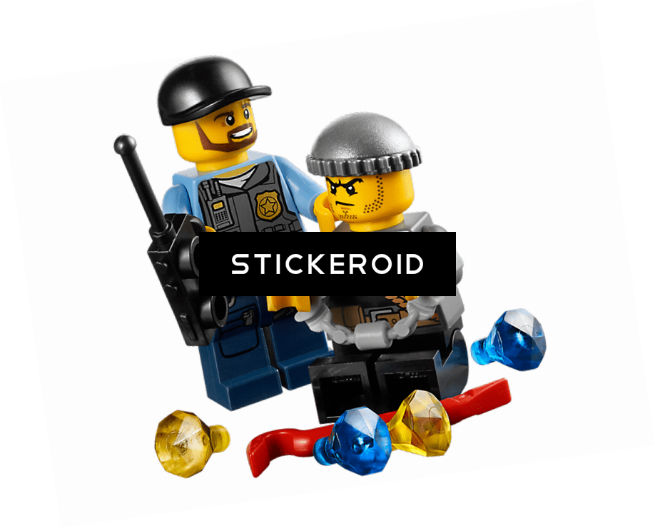 Lego Police Officer And Gangster Clipart (918x740), Png Download
