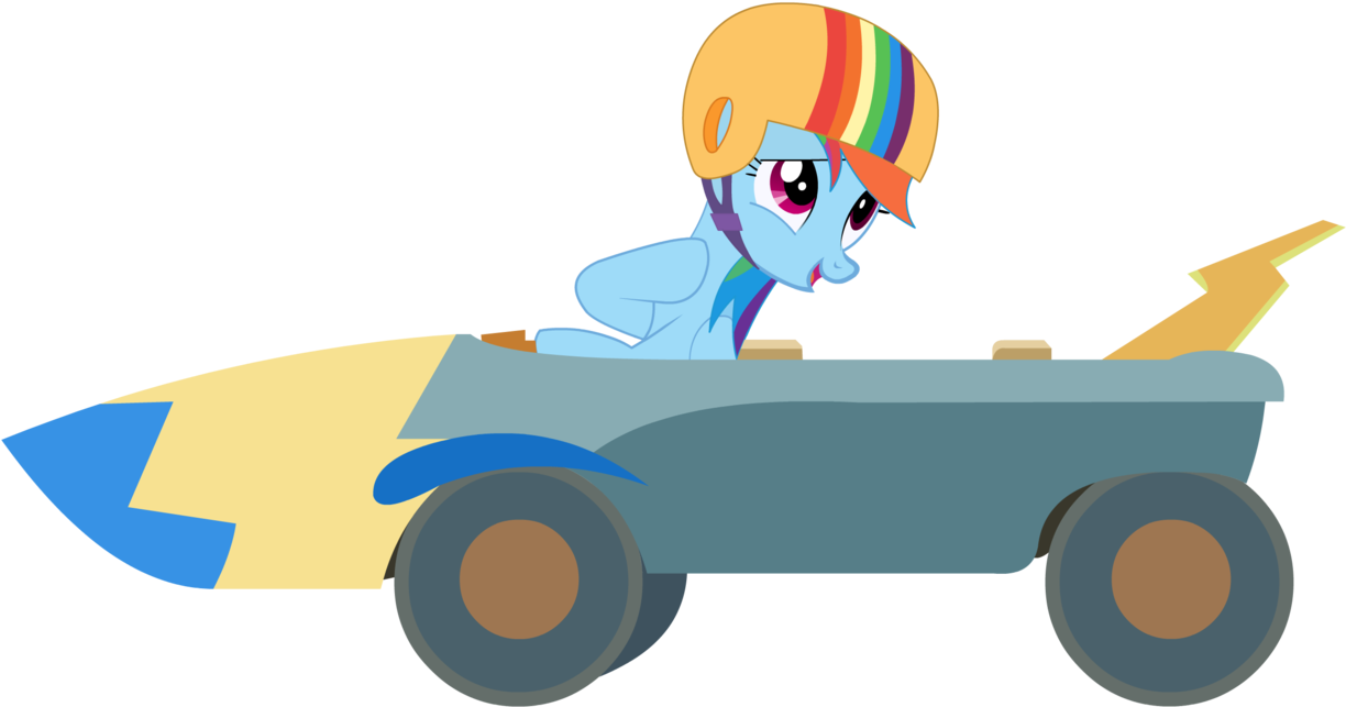 Banner Download Rainbow Dash And Her Go Kart By Clipart (1024x541), Png Download