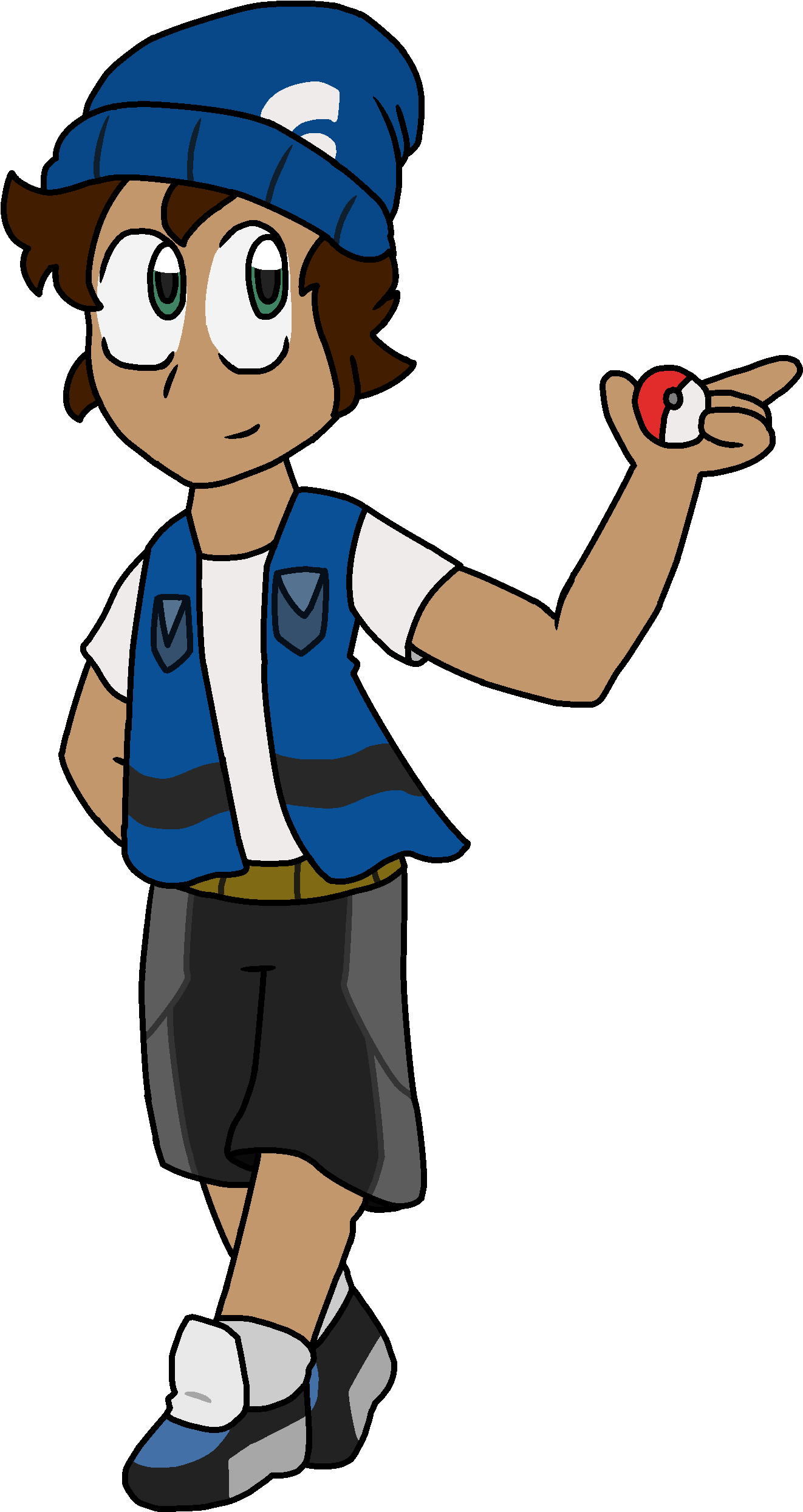 Anima Male Trainer Clipart (1330x2490), Png Download